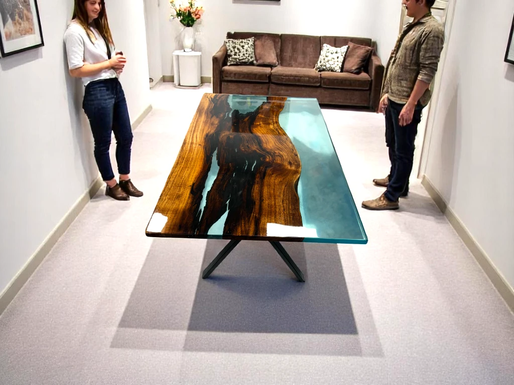 Outdoor Epoxy Resin Dining Table Tops for Patio Decor